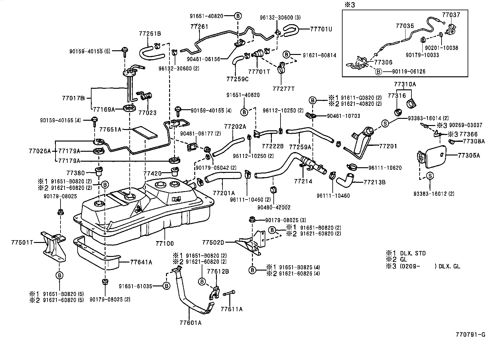 77001-0B080 TANK ASSY, FUEL product image