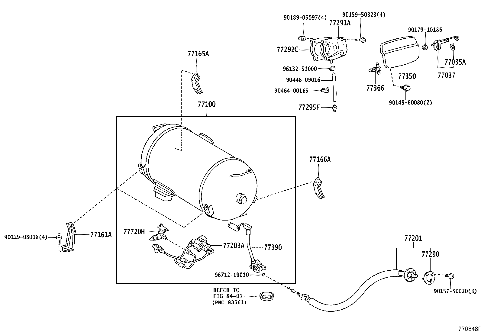 23217-75110 FILTER, FUEL PUMP product image