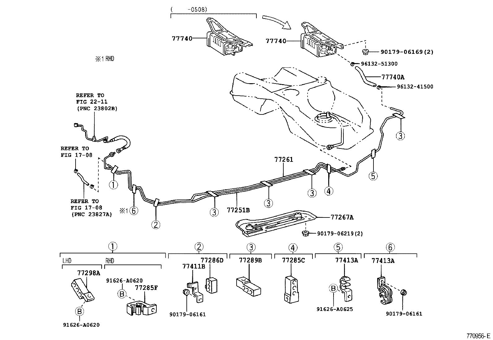 77030-24030 CABLE SUB-ASSY, FUEL LID LOCK CONTROL product image