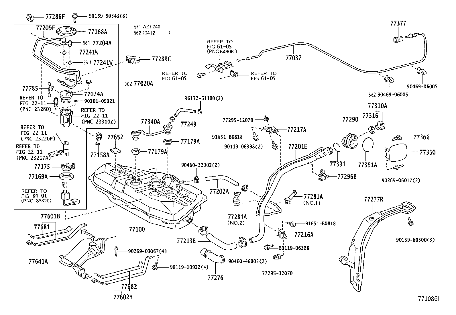 77001-32150 TANK ASSY, FUEL product image
