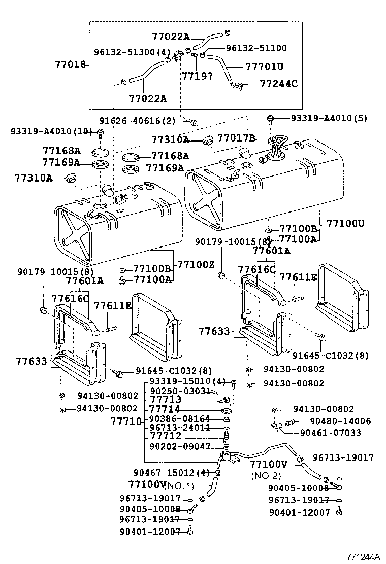 77100-F1072 TANK ASSY, FUEL product image