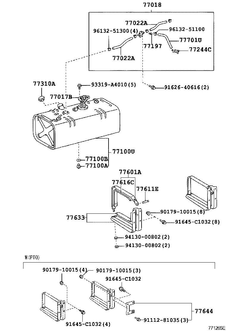 77100-F1072 TANK ASSY, FUEL product image