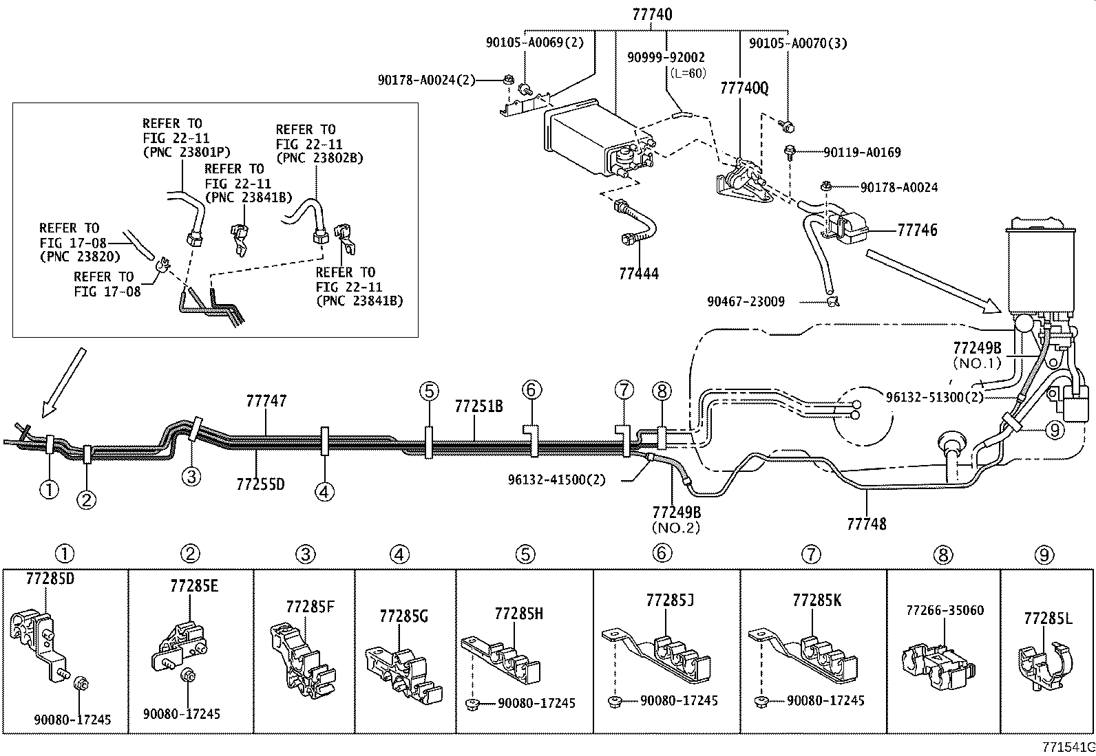 77020-04071 TUBE ASSY, FUEL SUCTION W/PUMP & GAGE product image