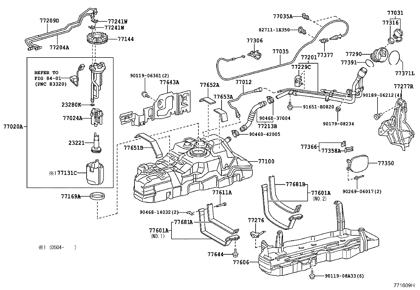 77020-35102 TUBE ASSY, FUEL SUCTION W/PUMP & GAGE product image