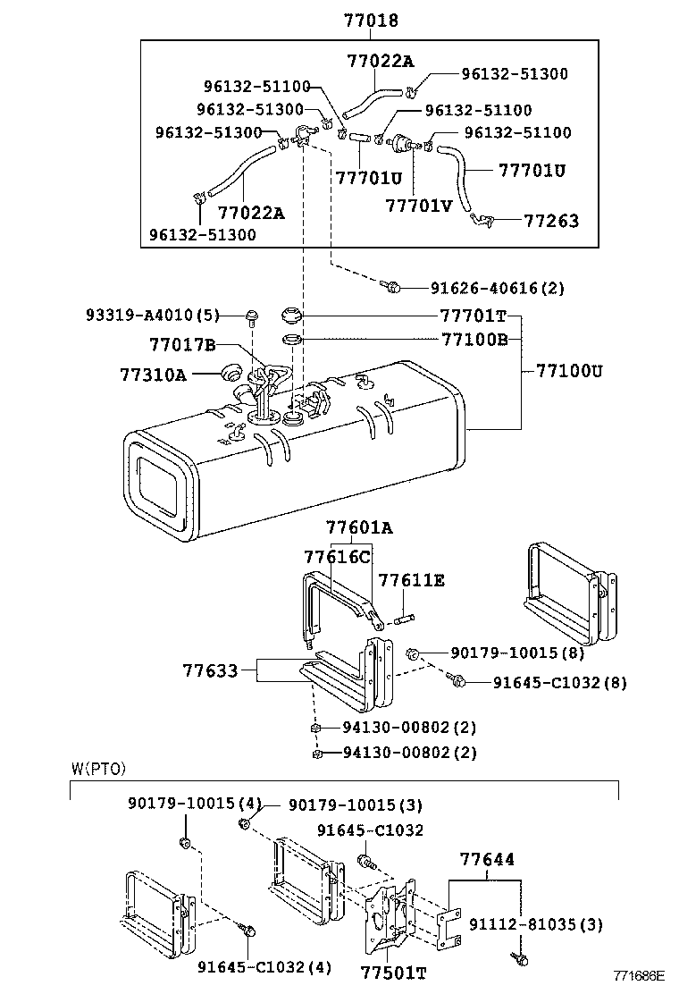 77100-F1072 TANK ASSY, FUEL product image