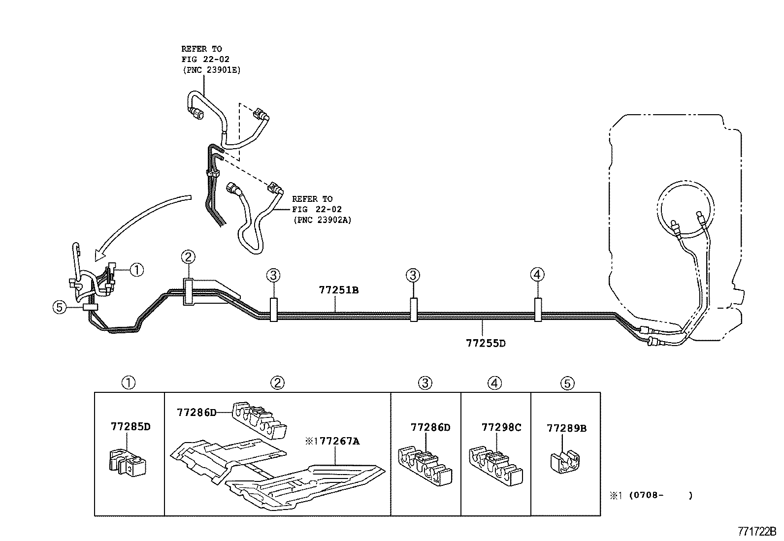 77144-0H010 RETAINER, FUEL PUMP GAUGE product image