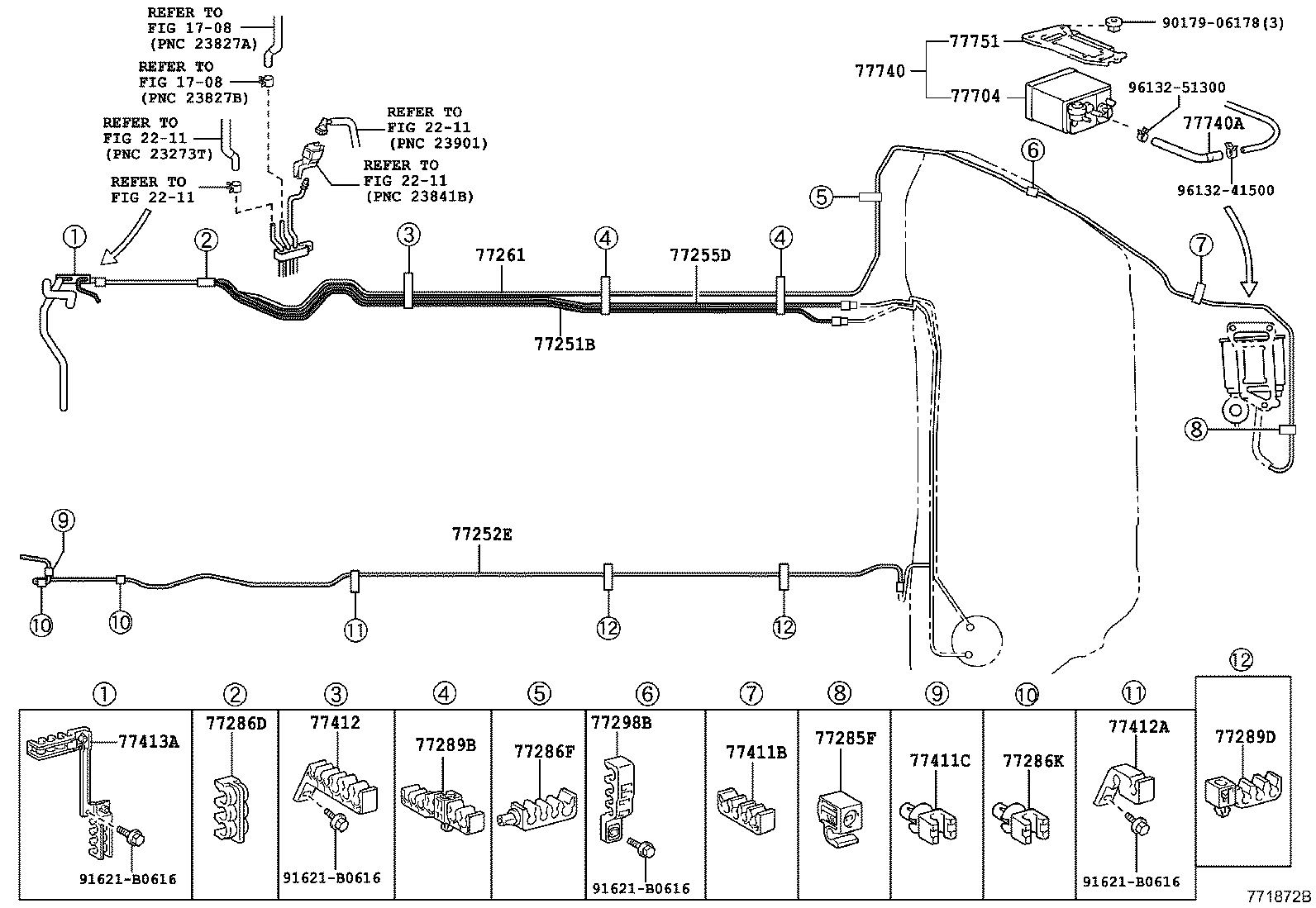 77209-30170 TUBE SUB-ASSY, FUEL TANK MAIN product image