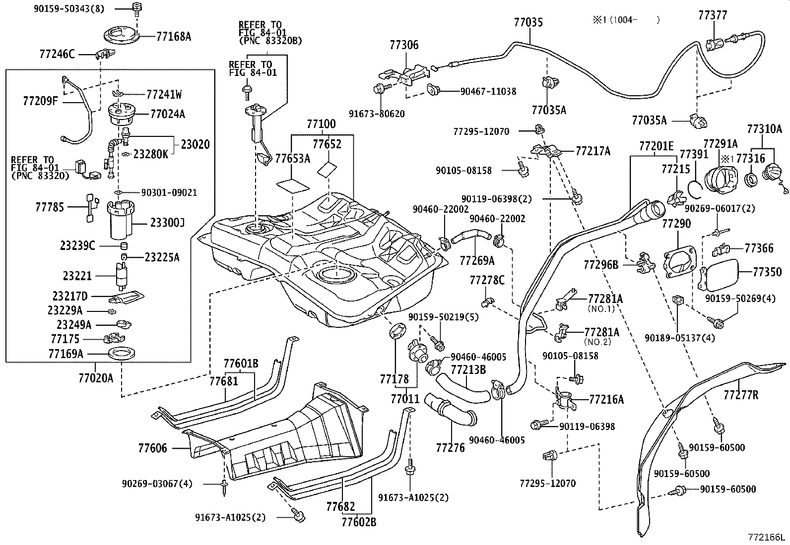 77020-20280 TUBE ASSY, FUEL SUCTION W/PUMP & GAGE product image