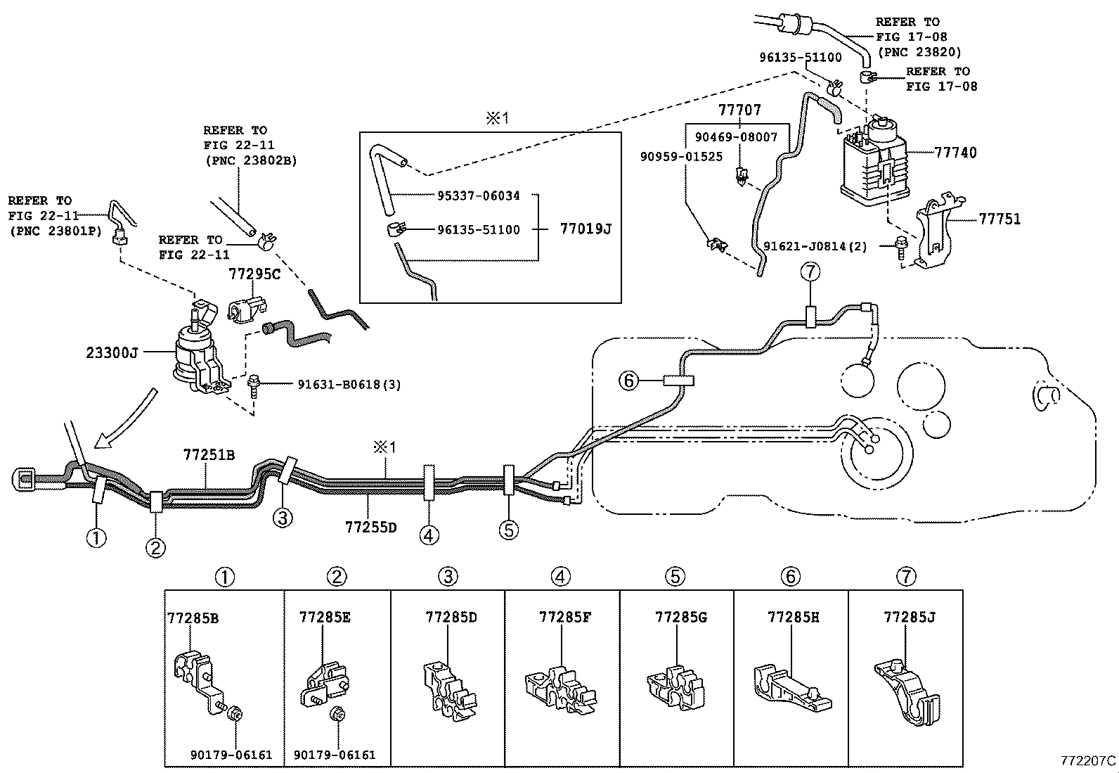 77020-35131 TUBE ASSY, FUEL SUCTION W/PUMP & GAGE product image