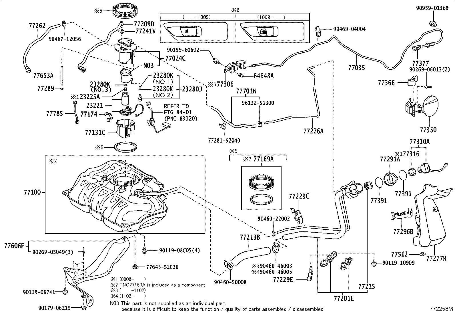 64648-32020 GROMMET, LUGGAGE DOOR LOCK OPENER product image