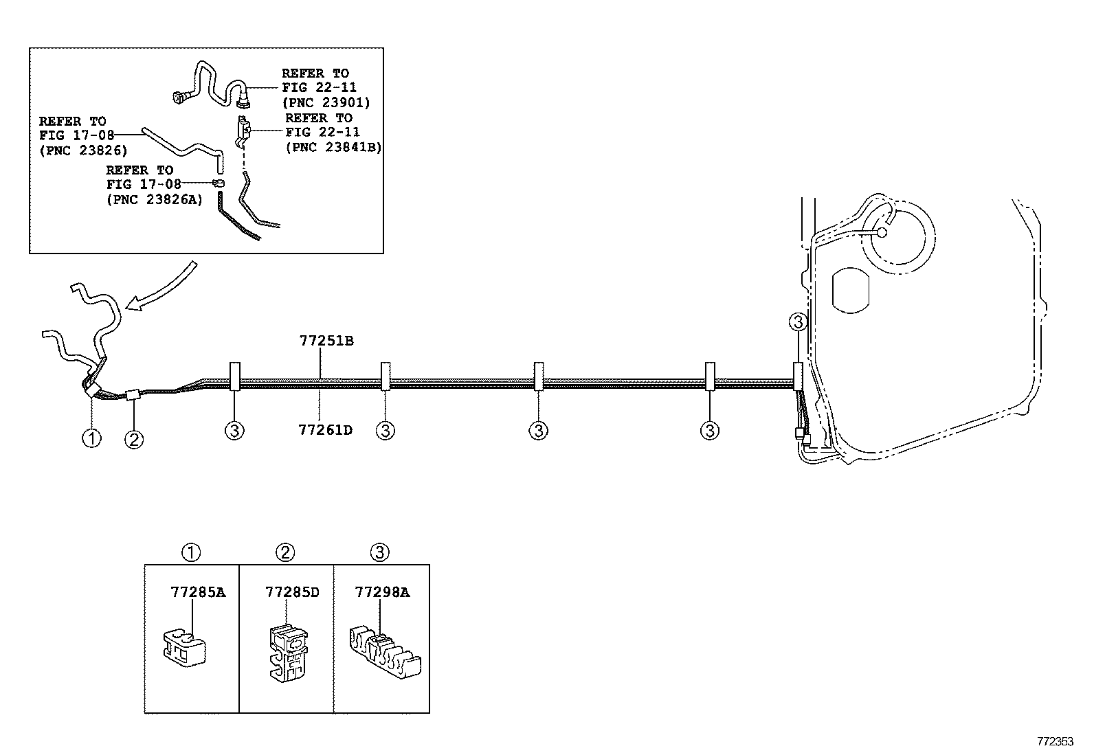 23274-0D020 HOSE, FUEL, NO.3 product image