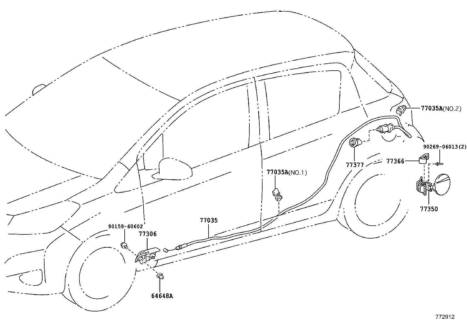 23217-21010 FILTER, FUEL PUMP product image