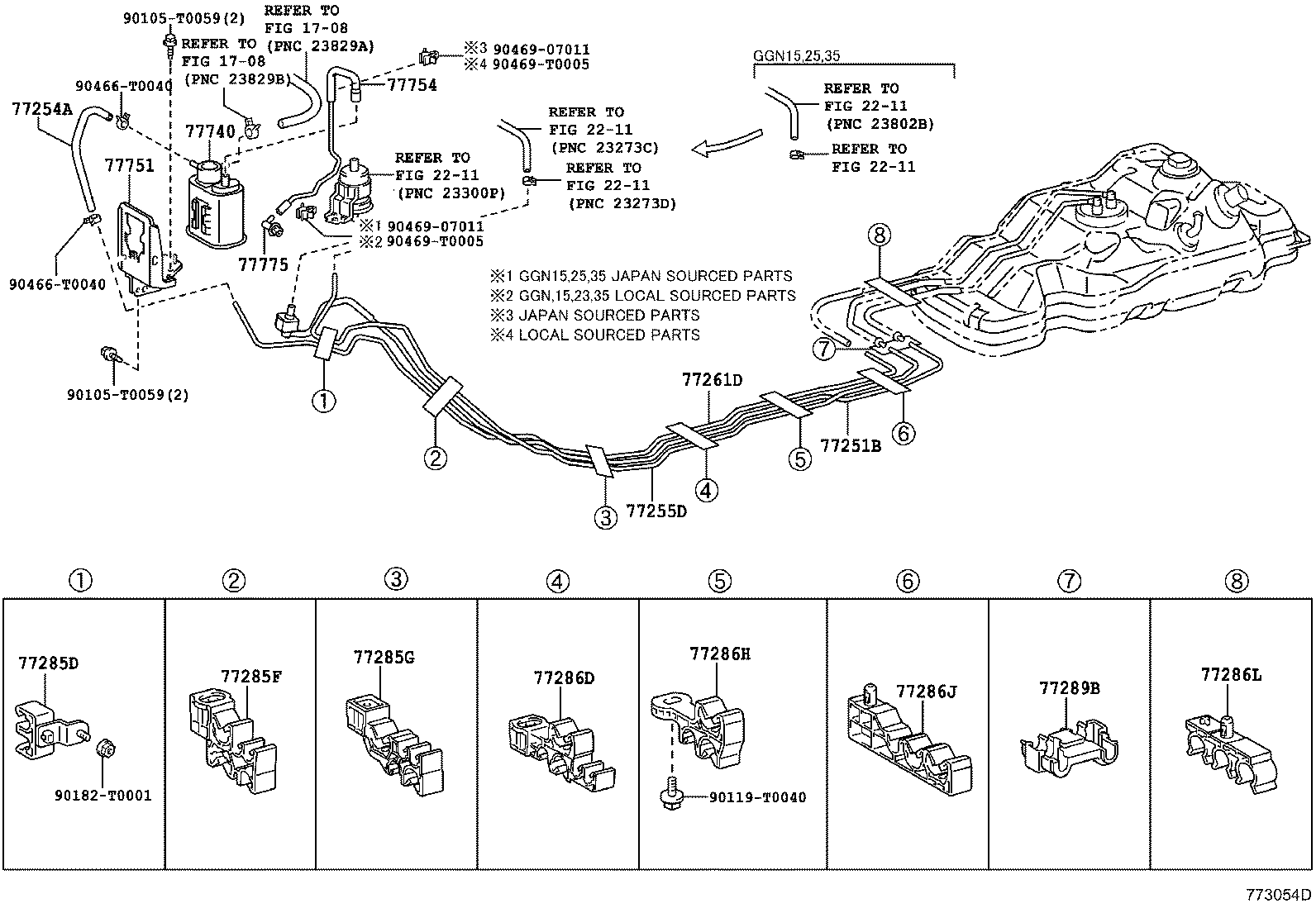 77252-0K020 TUBE, FUEL MAIN, REAR product image