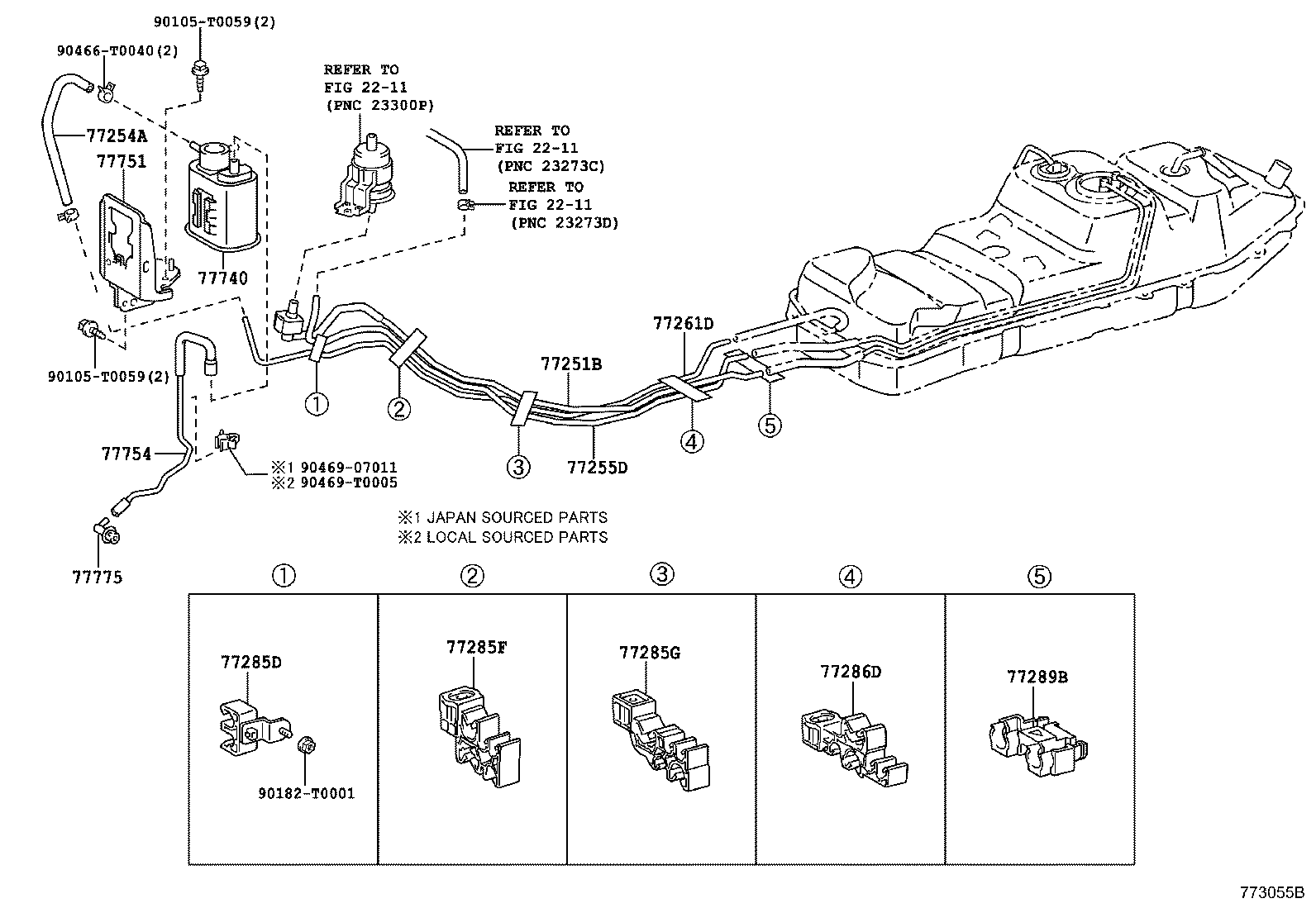 77252-0K020 TUBE, FUEL MAIN, REAR product image