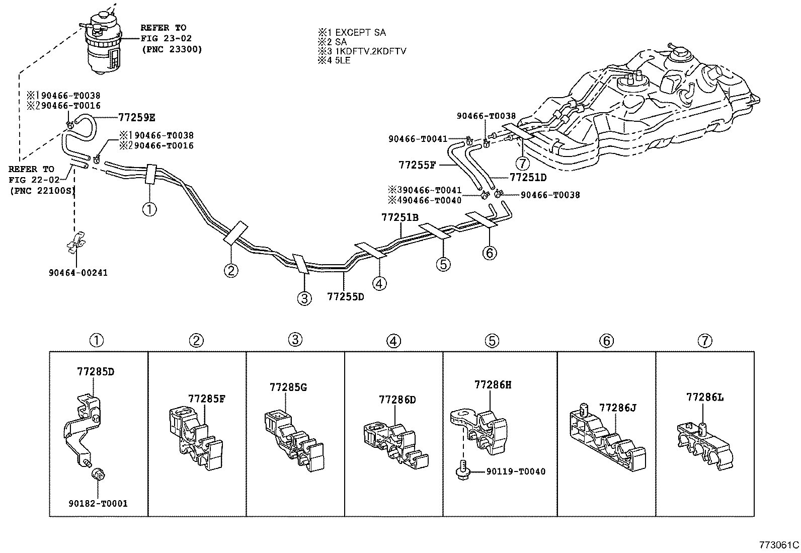 77252-0K020 TUBE, FUEL MAIN, REAR product image