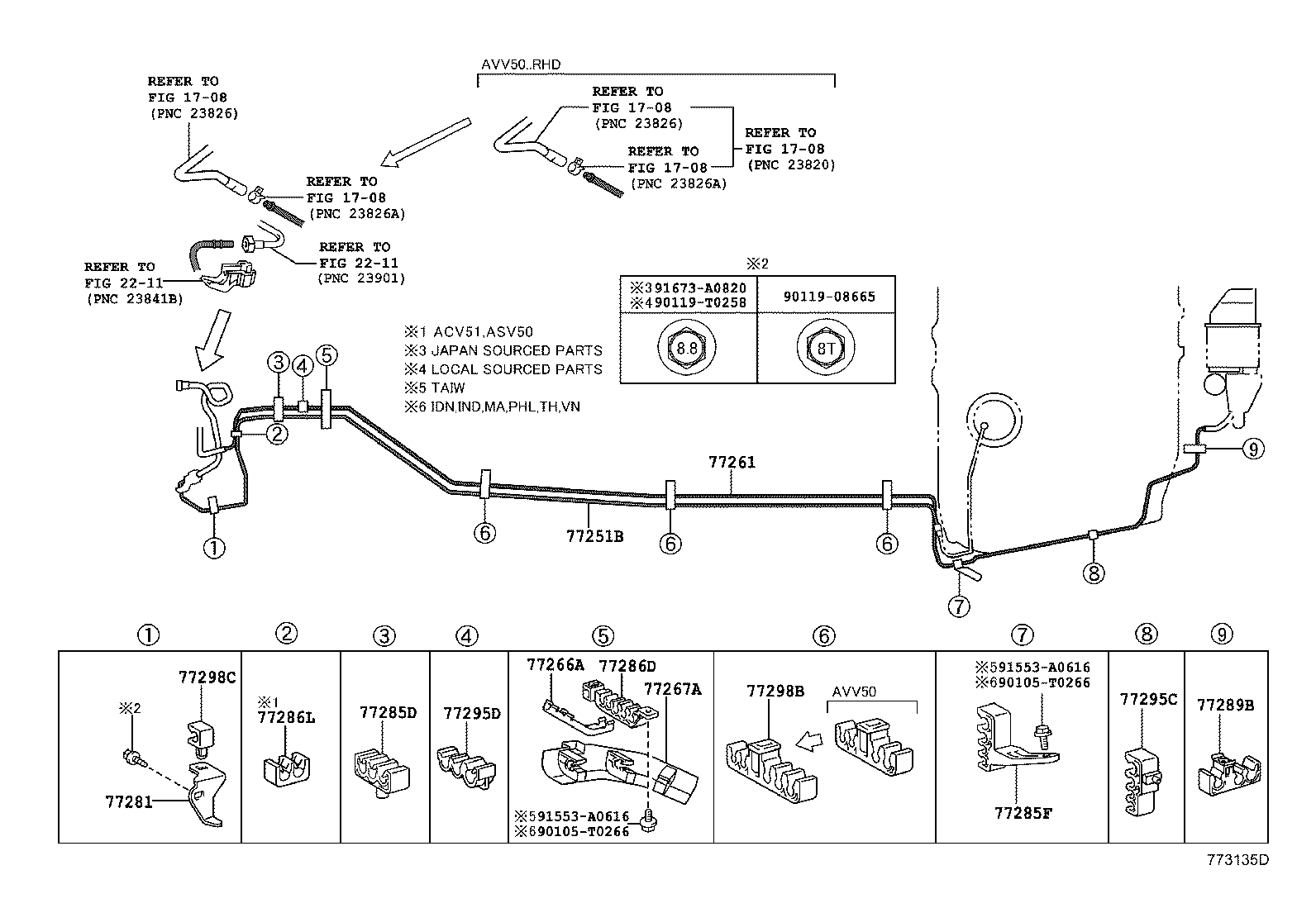 77020-06362 TUBE ASSY, FUEL SUCTION W/PUMP & GAGE product image