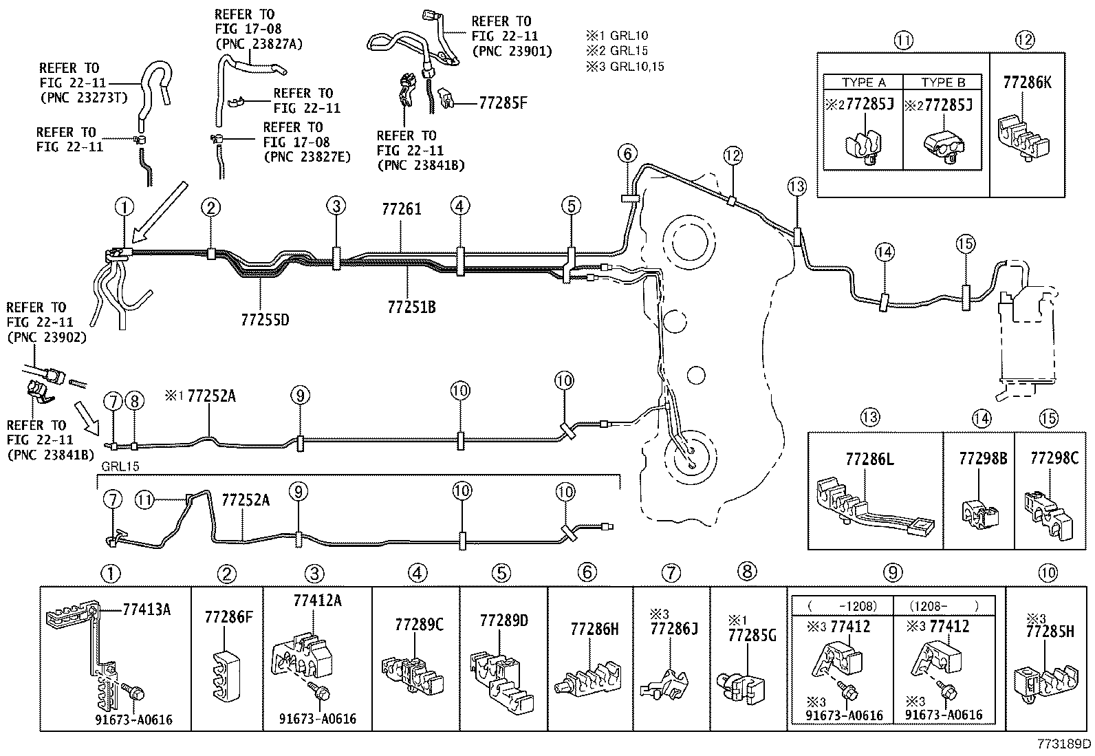 77209-30160 TUBE SUB-ASSY, FUEL TANK MAIN product image