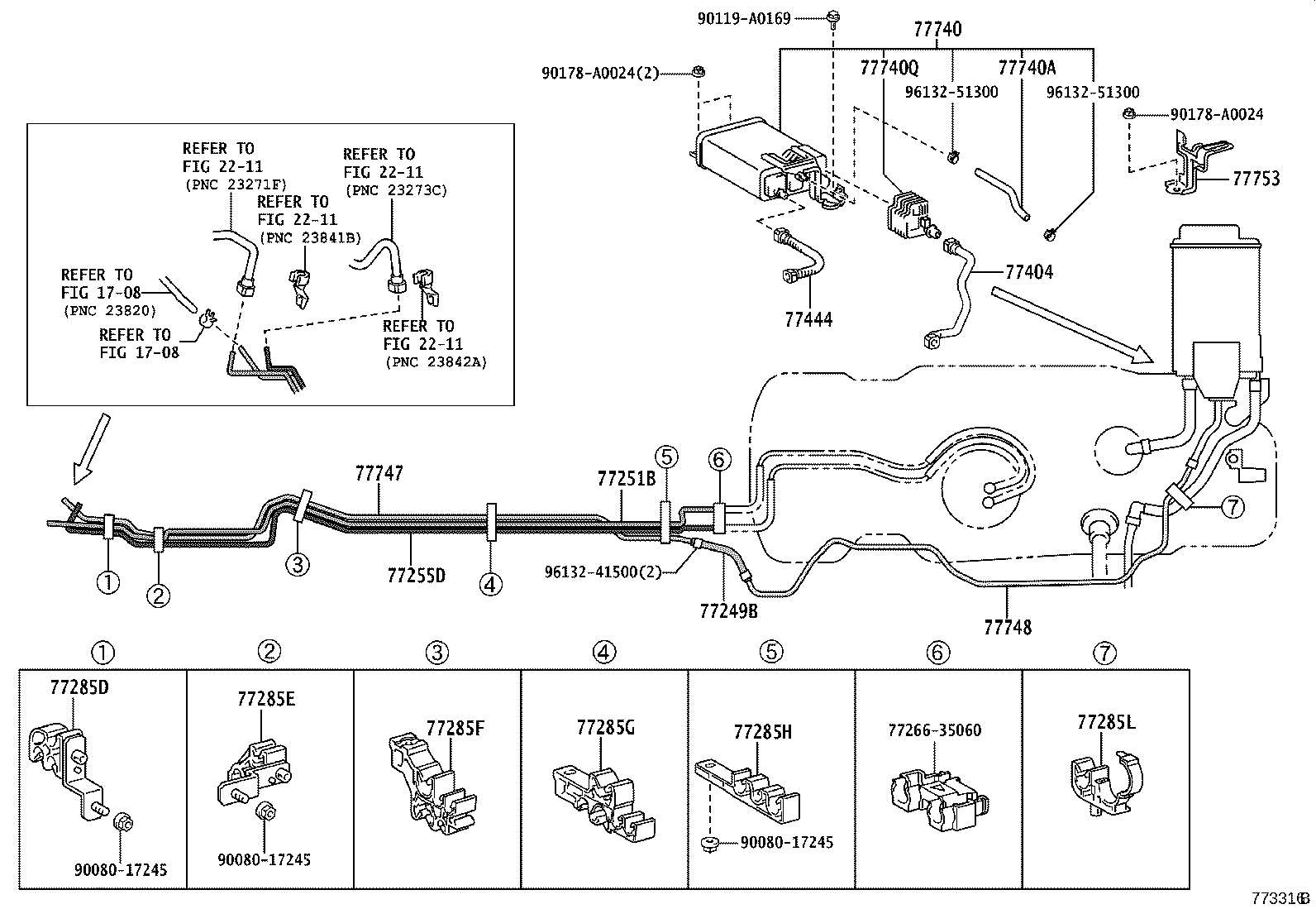 77020-04071 TUBE ASSY, FUEL SUCTION W/PUMP & GAGE product image