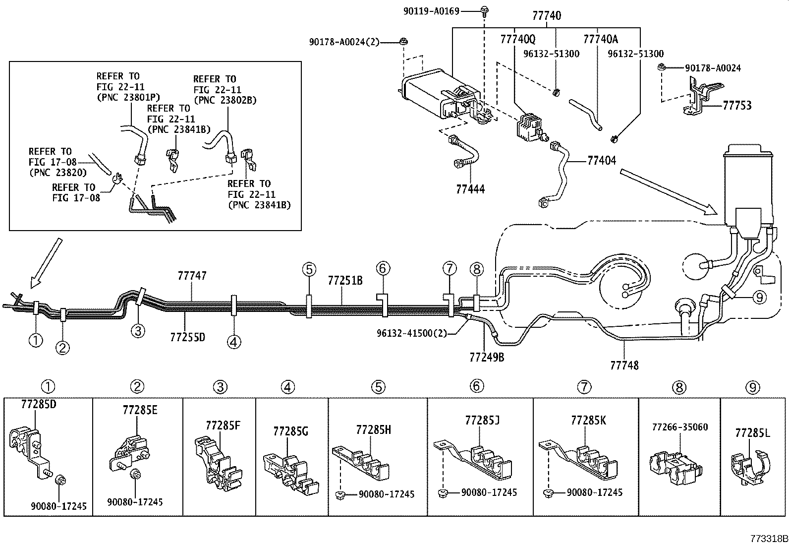 77020-04071 TUBE ASSY, FUEL SUCTION W/PUMP & GAGE product image