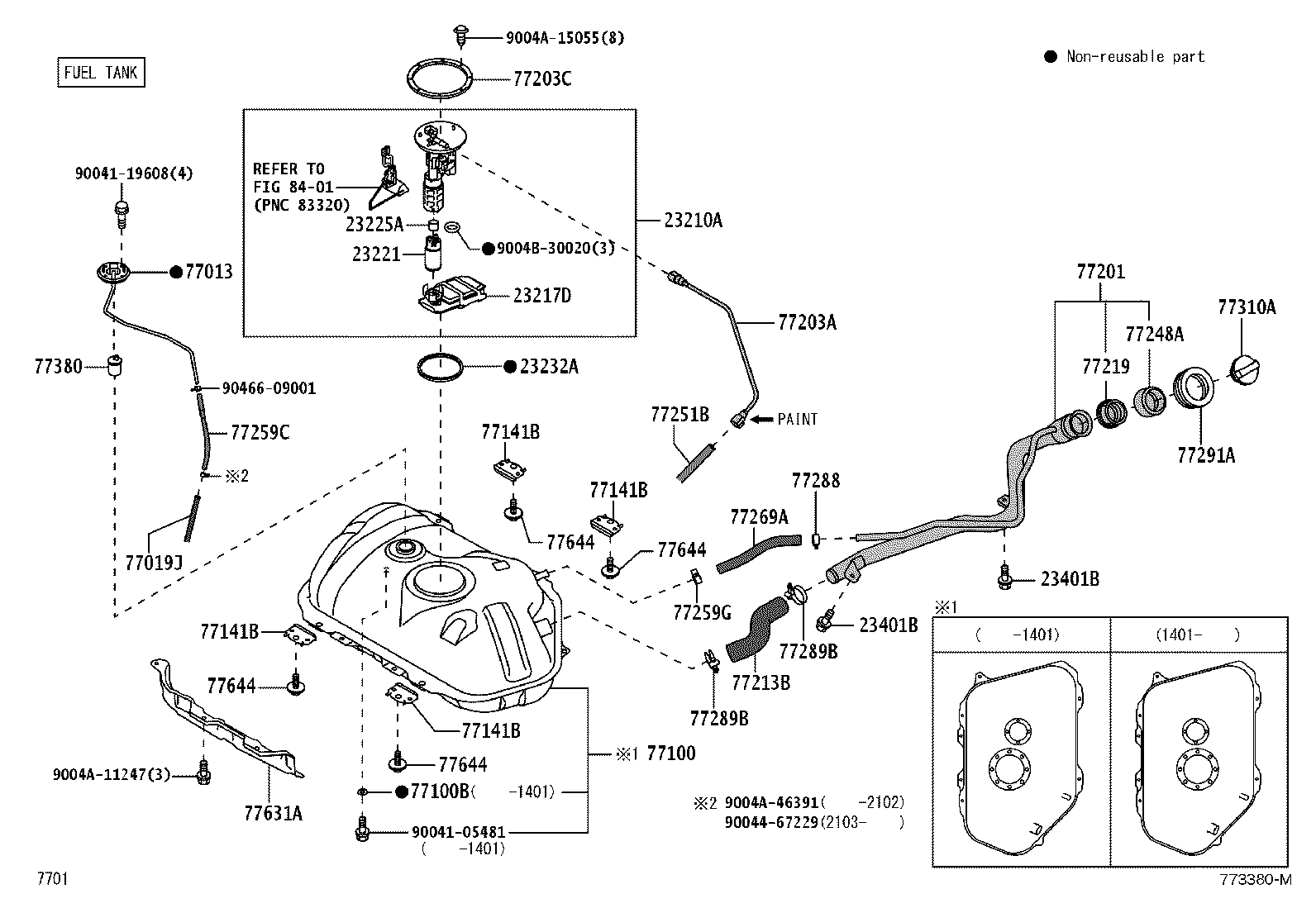90044-64657 CLAMP, FUEL TUBE, NO.1 product image