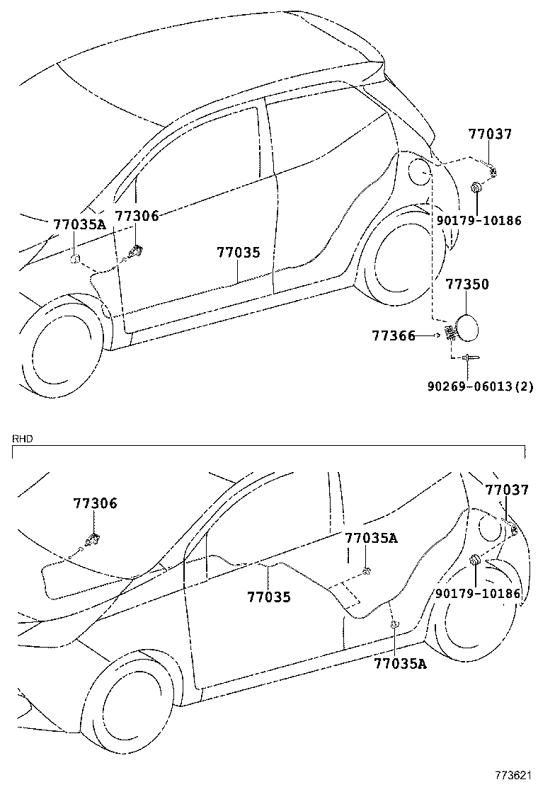 77027-0H020 TUBE SUB-ASSY, FUEL EMISSION, NO.1 product image