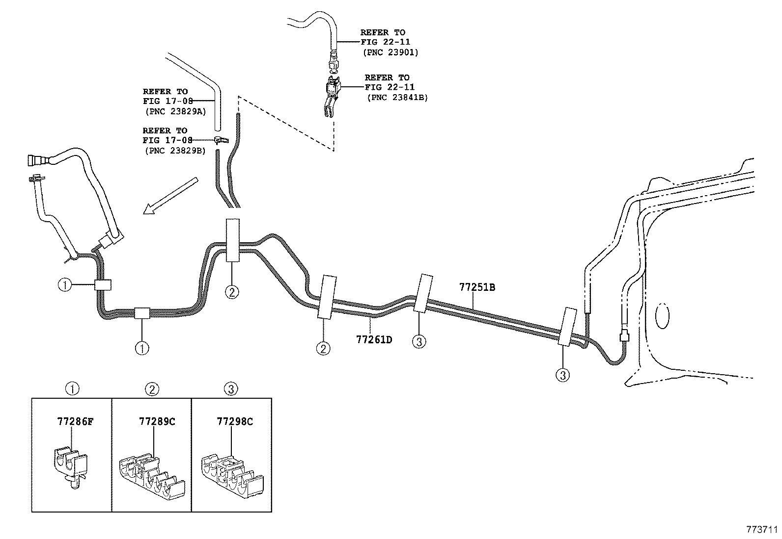 77209-48110 TUBE SUB-ASSY, FUEL TANK MAIN product image