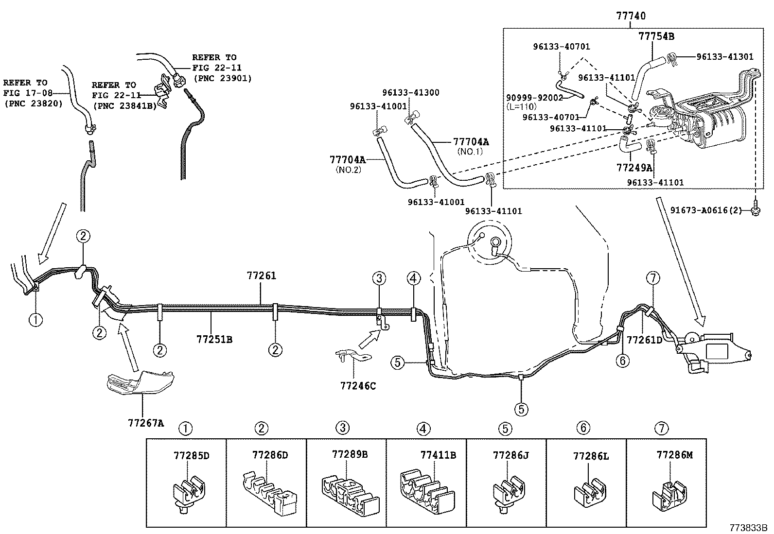77200-52840 PIPE SUB-ASSY, FUEL TANK INLET product image