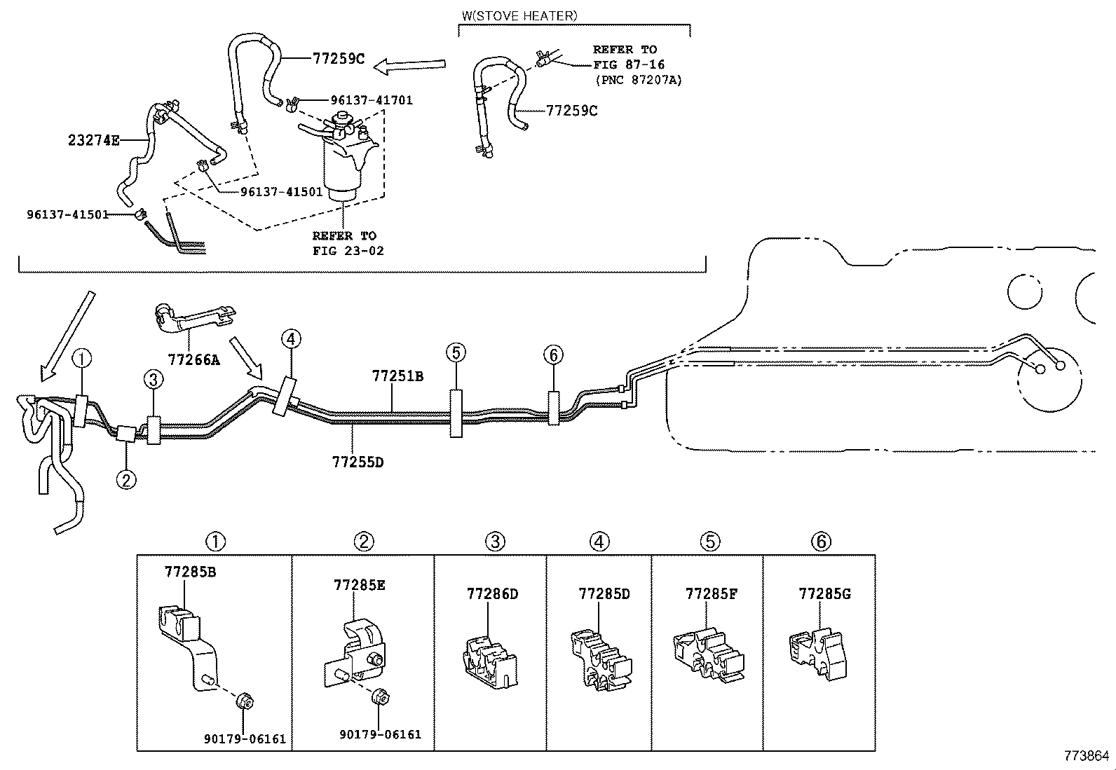 23070-31010 VALVE ASSY, FUEL MAIN product image