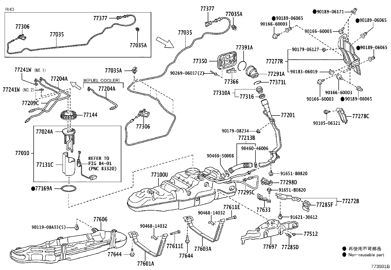 77020-60370 TUBE ASSY, FUEL SUCTION W/PUMP & GAGE product image