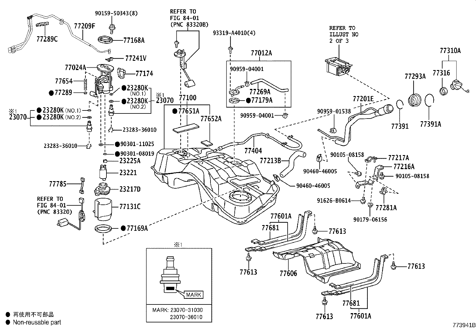 77209-30320 TUBE SUB-ASSY, FUEL TANK MAIN product image
