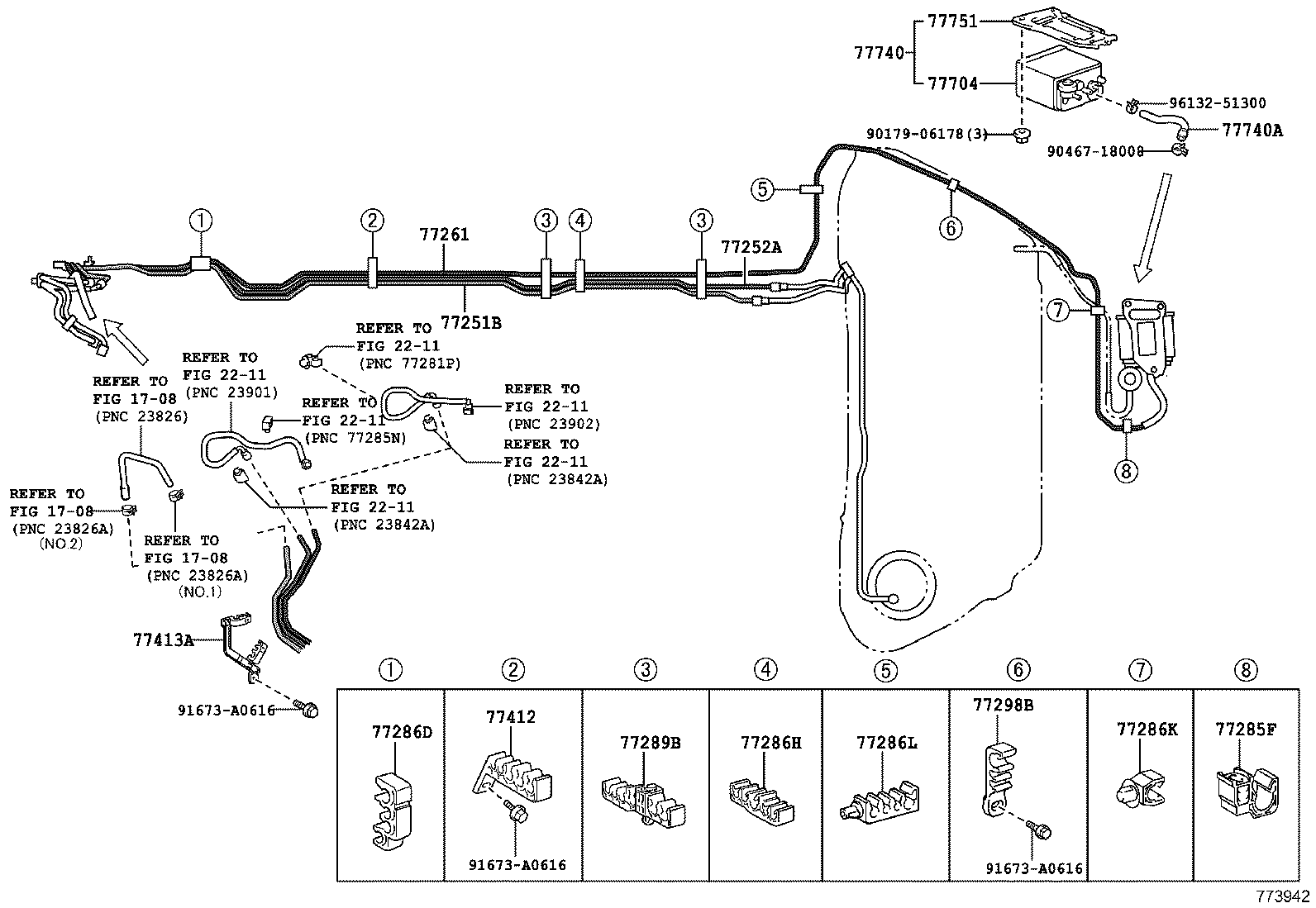 77209-30320 TUBE SUB-ASSY, FUEL TANK MAIN product image