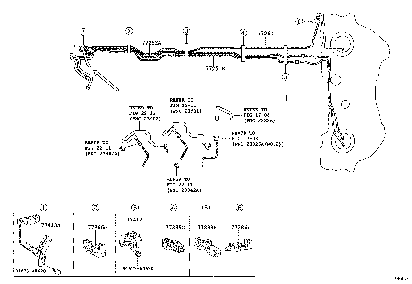 77209-30191 TUBE SUB-ASSY, FUEL TANK MAIN product image