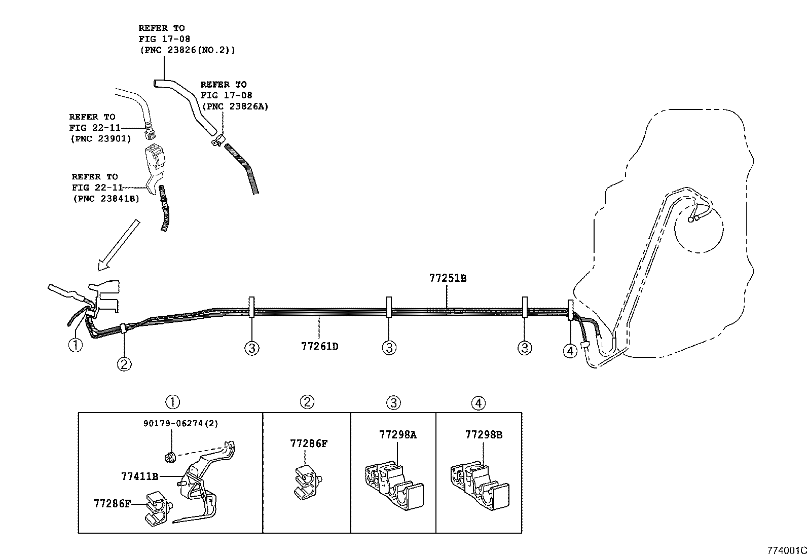 77209-47100 TUBE SUB-ASSY, FUEL TANK MAIN product image