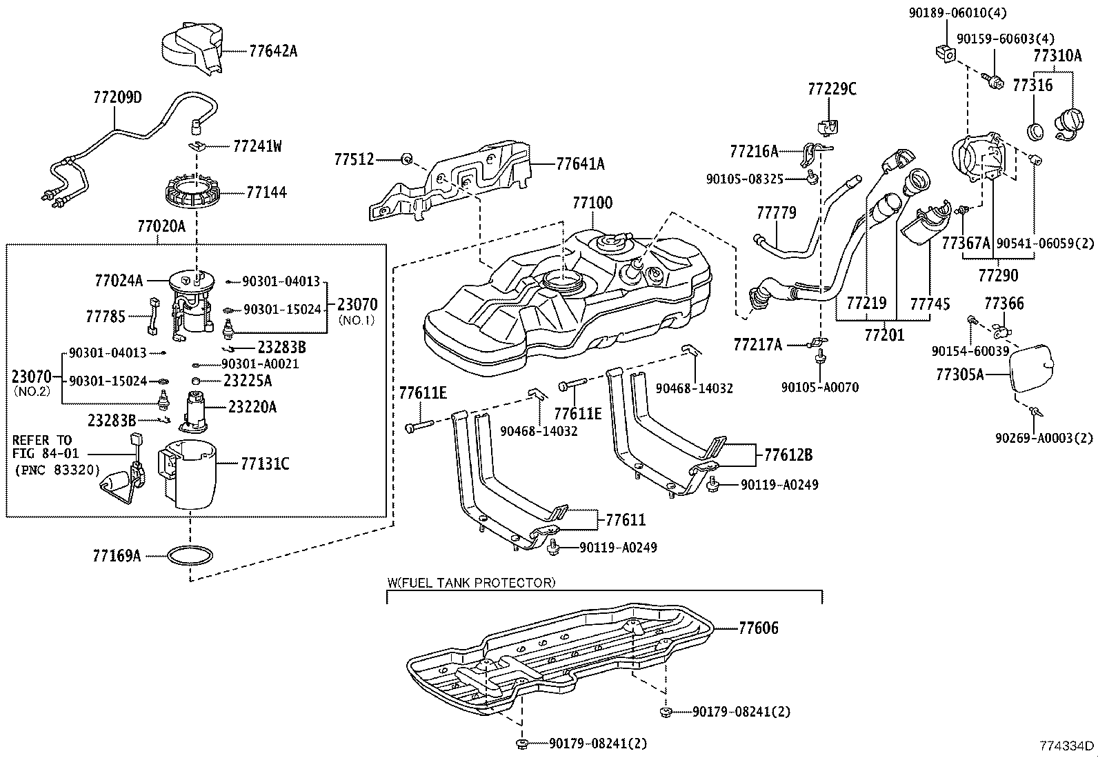 77020-04071 TUBE ASSY, FUEL SUCTION W/PUMP & GAGE product image