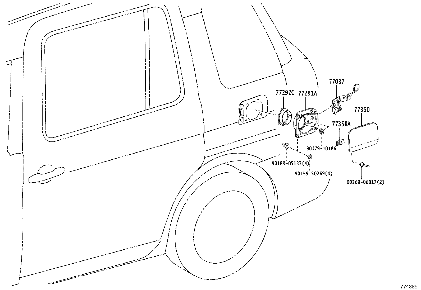 77252-15010 TUBE, FUEL MAIN, REAR product image