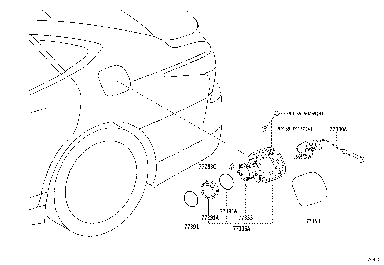 77001-11071 TANK ASSY, FUEL product image