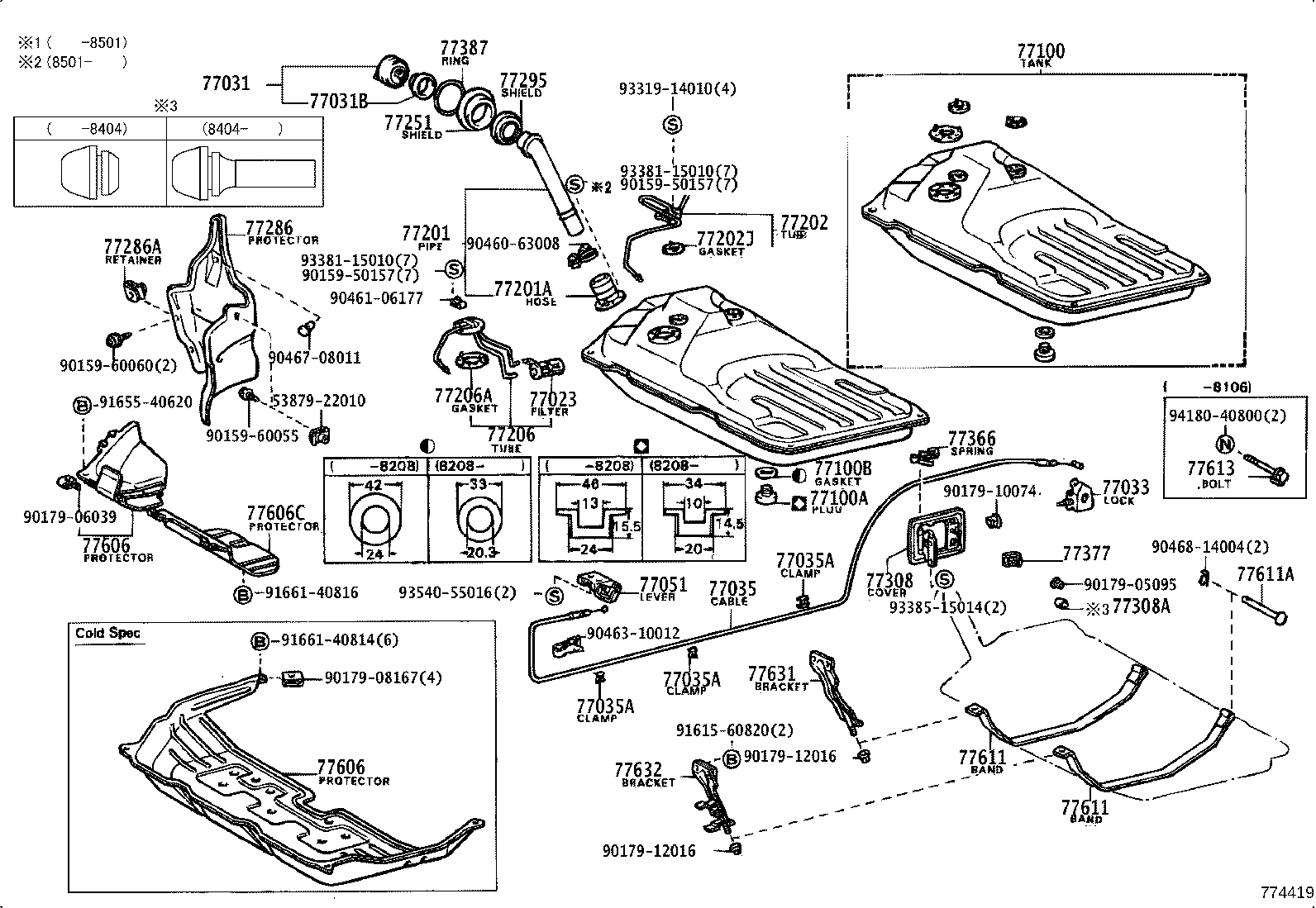 77100-29016 TANK ASSY, FUEL product image