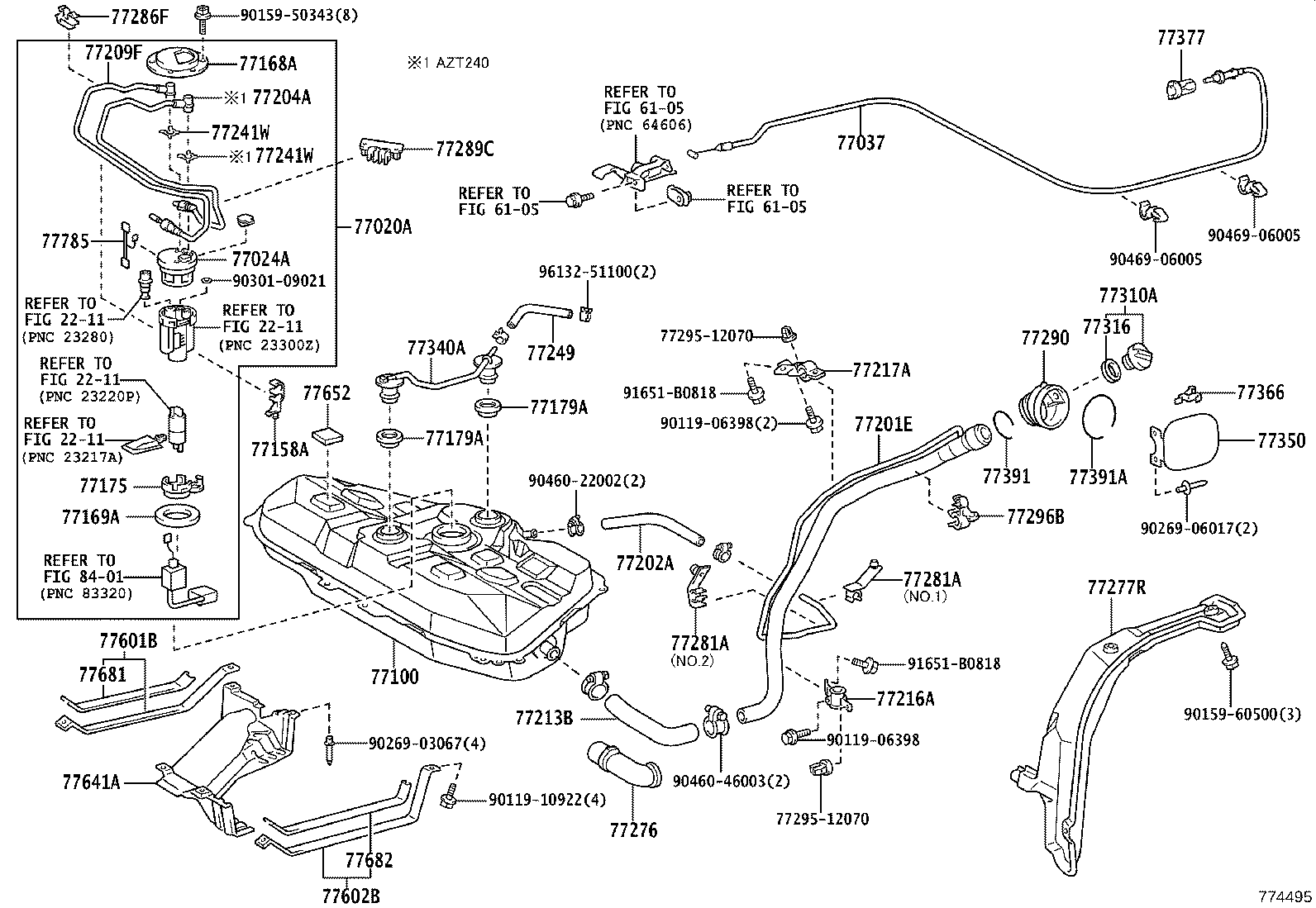 77001-32150 TANK ASSY, FUEL product image