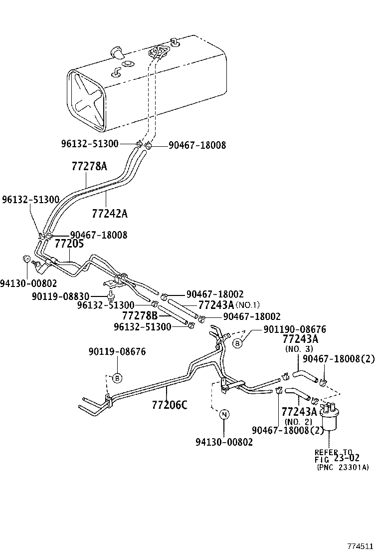 77259-37110 HOSE, FUEL product image