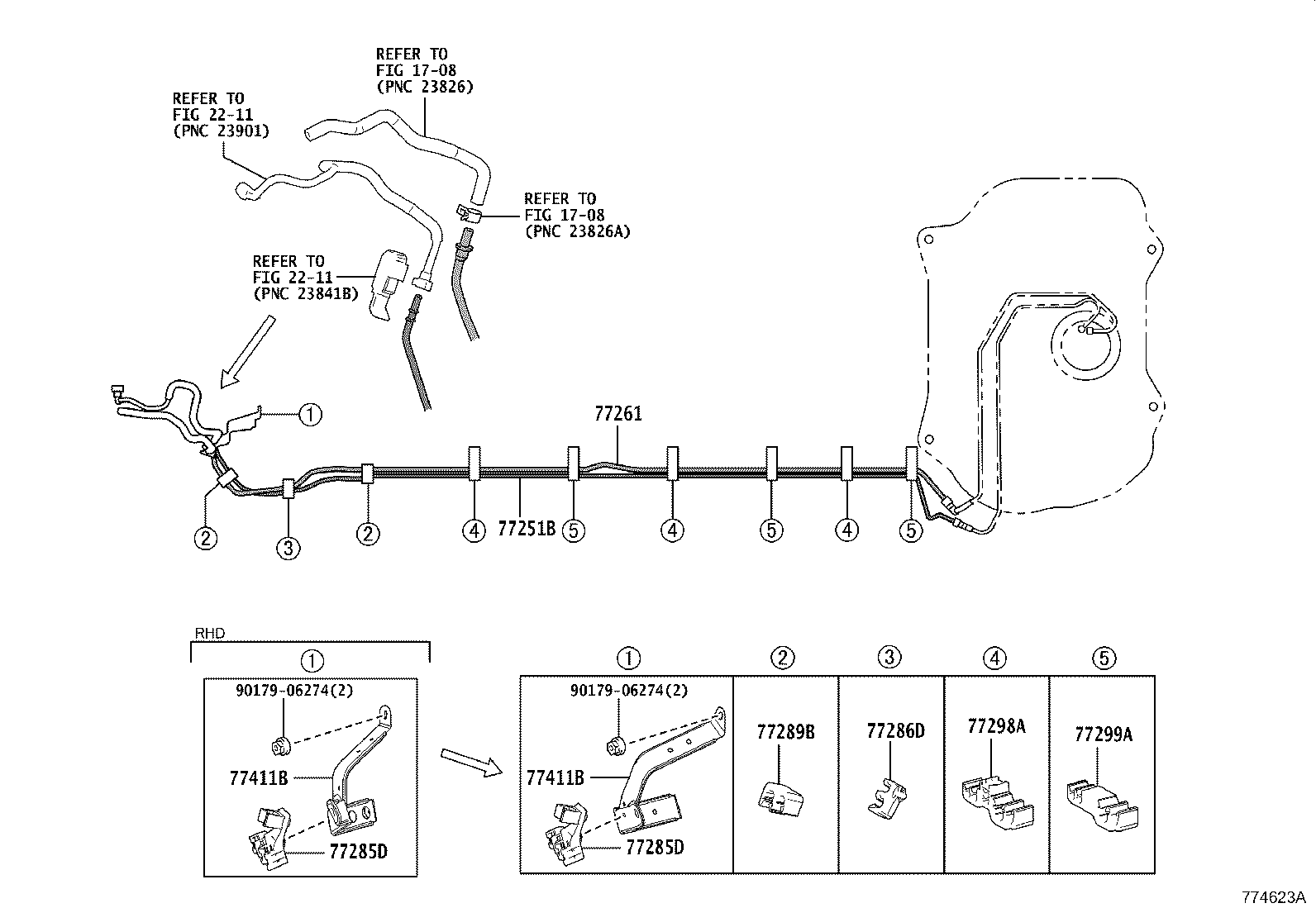77209-76040 TUBE SUB-ASSY, FUEL TANK MAIN product image