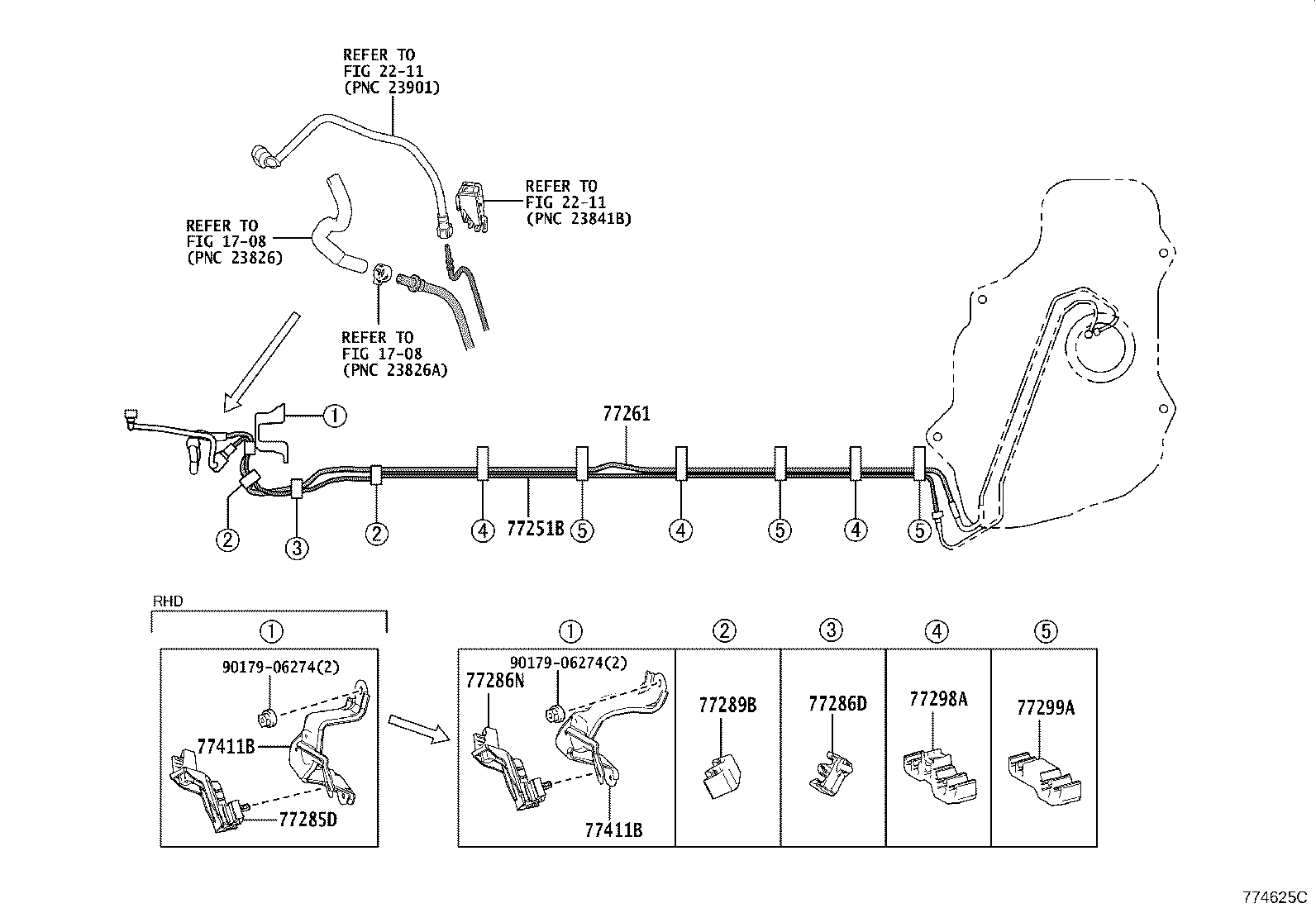 77209-76040 TUBE SUB-ASSY, FUEL TANK MAIN product image