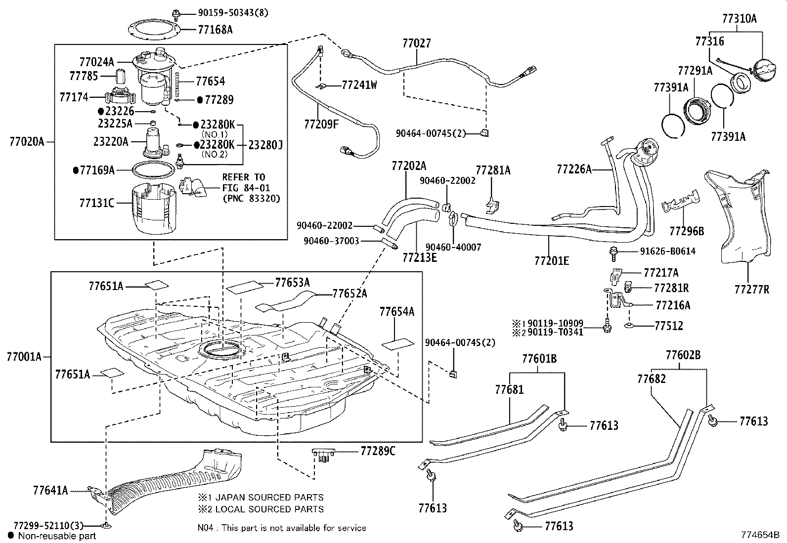 77020-0D331 TUBE ASSY, FUEL SUCTION W/PUMP & GAGE product image