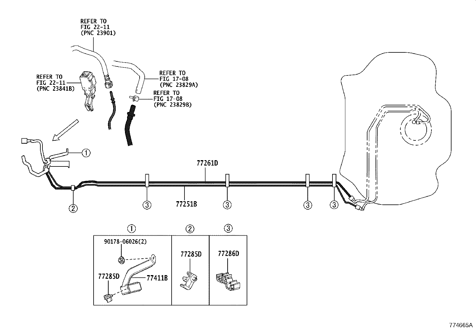 77210-02691 PIPE ASSY, FUEL TANK FILLER product image