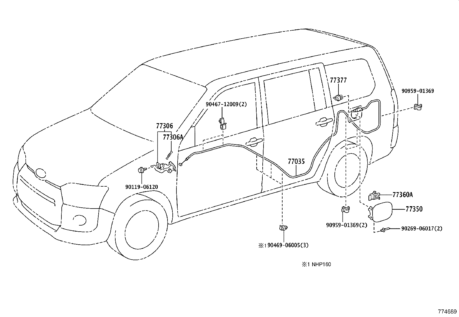 77024-52270 PLATE SUB-ASSY, FUEL SUCTION product image