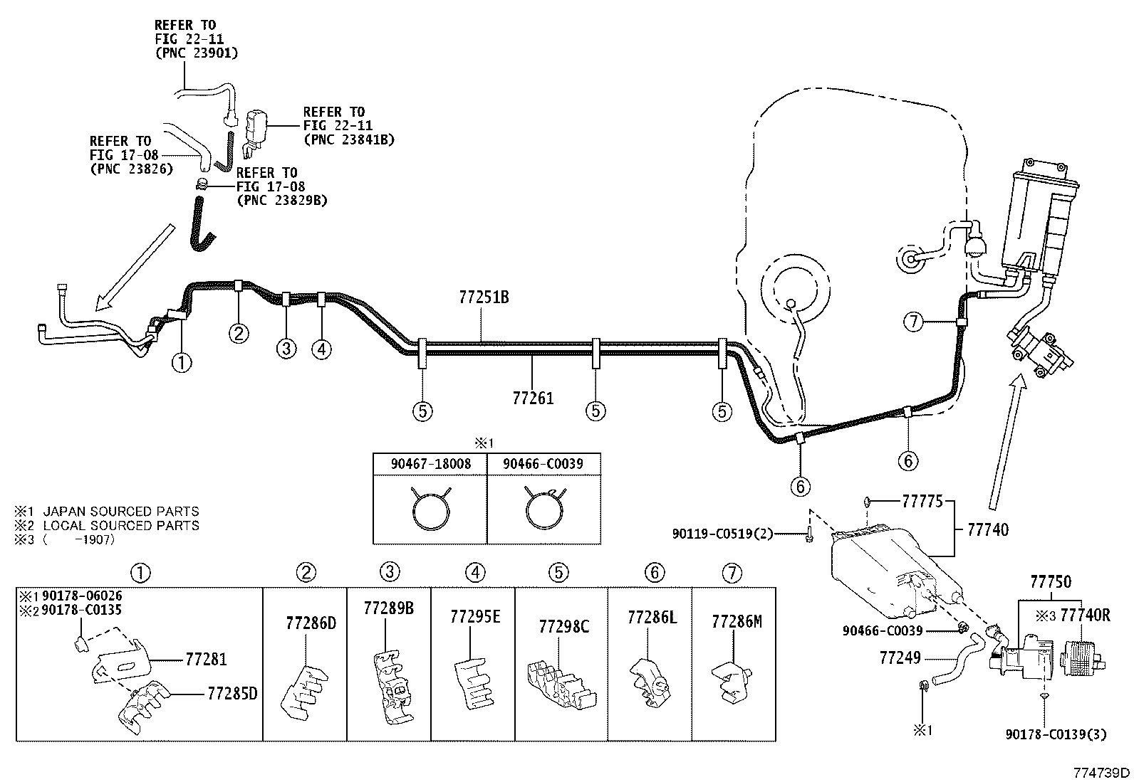 77209-07030 TUBE SUB-ASSY, FUEL TANK MAIN product image