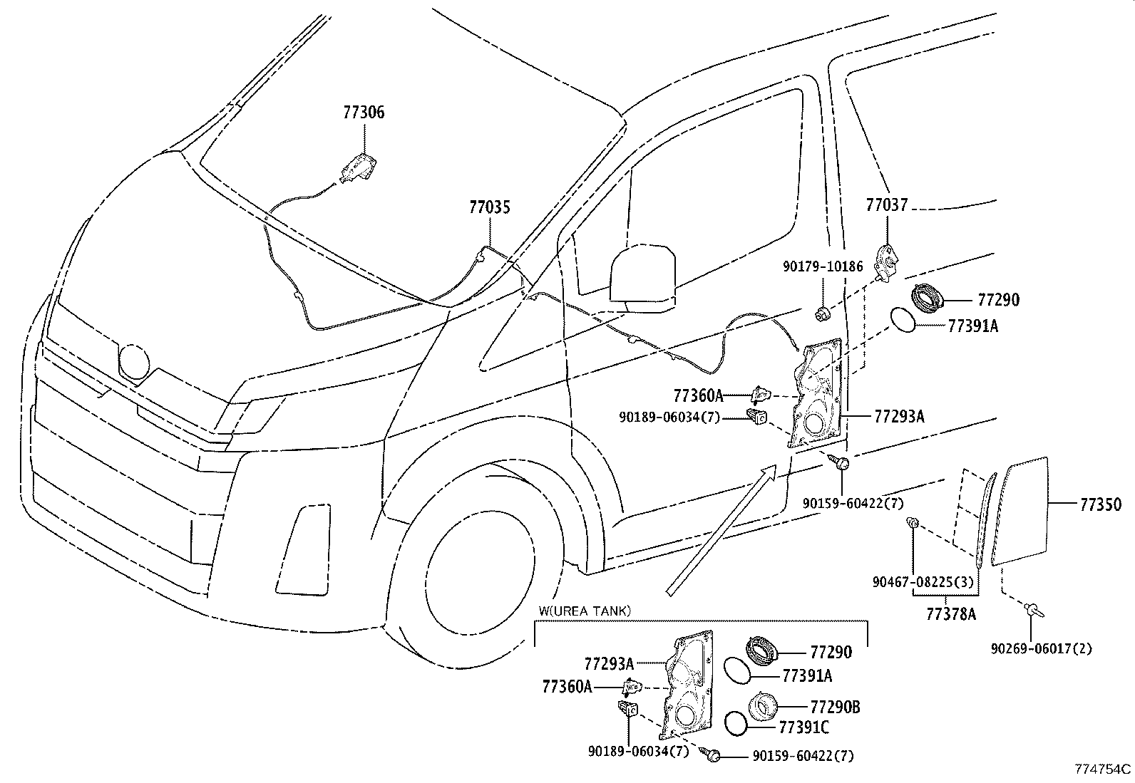 77252-26180 TUBE, FUEL MAIN, REAR product image