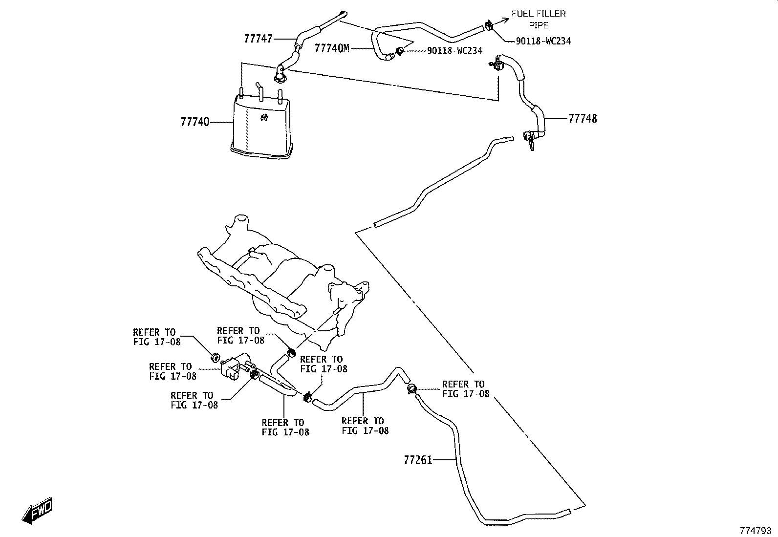 77001-WC003 TANK ASSY, FUEL product image