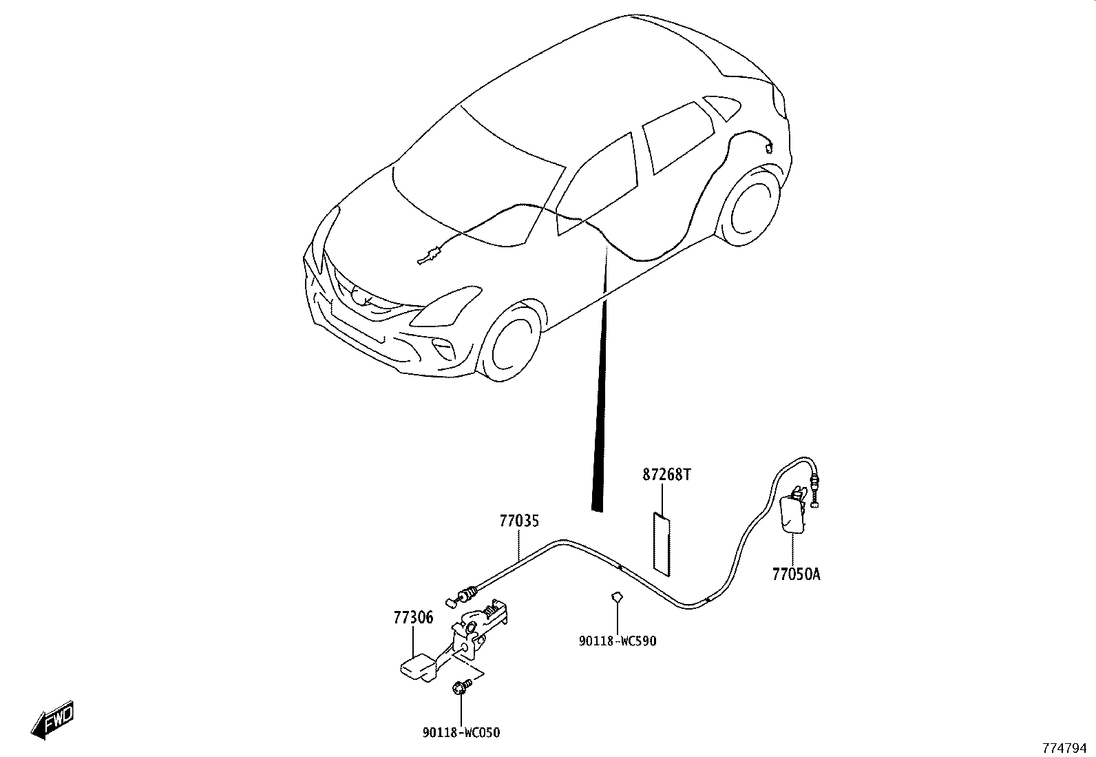 77001-WC003 TANK ASSY, FUEL product image