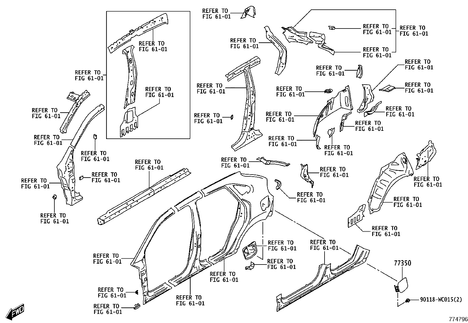 77001-WC003 TANK ASSY, FUEL product image