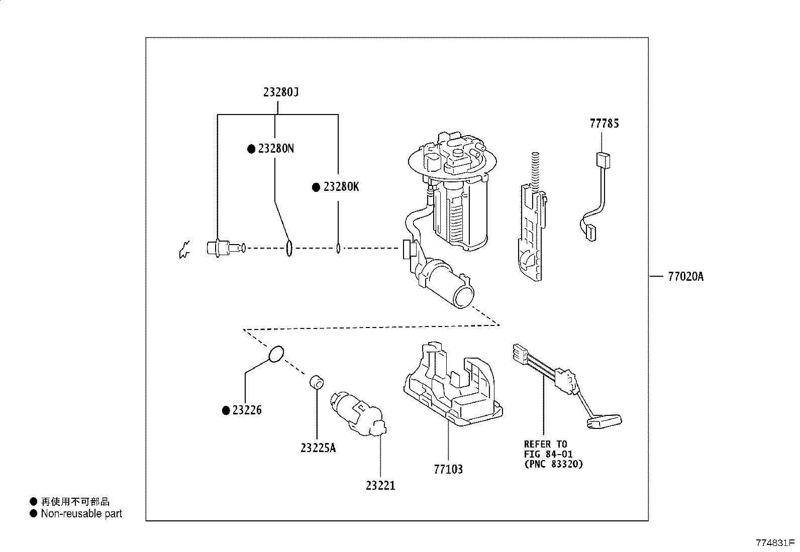 77210-02780 PIPE ASSY, FUEL TANK FILLER product image